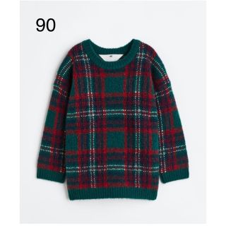 エイチアンドエム(H&M)の新品　H&M  クリスマス　セーター　オーバーサイズ　90(ニット)