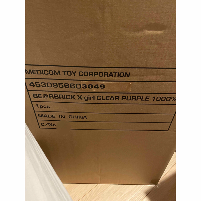 MEDICOM TOY(メディコムトイ)のBE@RBRICK X-girl CLEAR PURPLE 1000% エンタメ/ホビーのフィギュア(その他)の商品写真