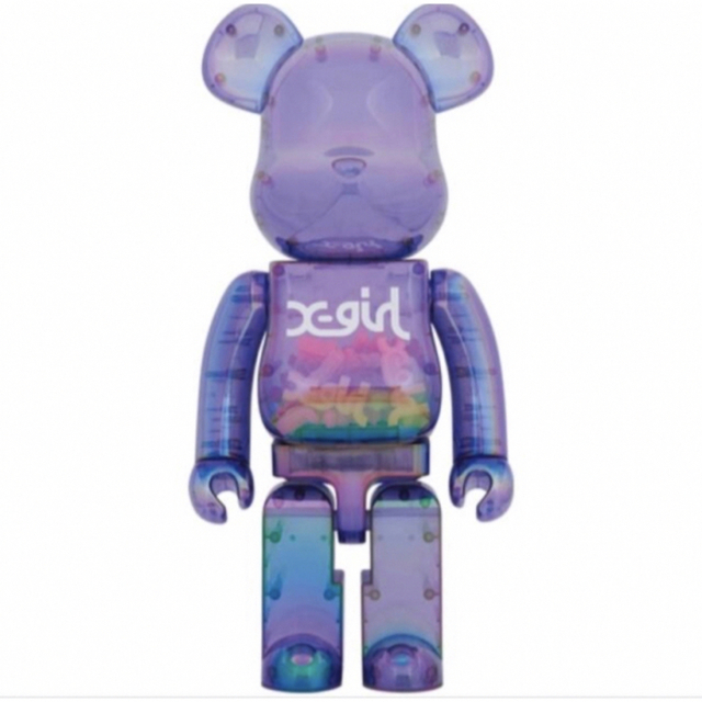 BE@RBRICK X-girl CLEAR PURPLE 1000%エンタメ/ホビー