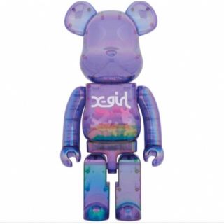 メディコムトイ(MEDICOM TOY)のBE@RBRICK X-girl CLEAR PURPLE 1000%(その他)