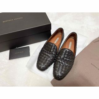 ボッテガヴェネタ(Bottega Veneta)のボッテガヴェネタ　イントレチャート　フラットシューズ　34.5(ローファー/革靴)