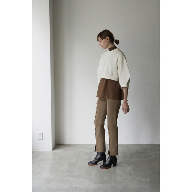 CLANE クラネ　roundsleeve tops