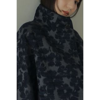 トゥデイフル(TODAYFUL)のlouren flower mole jacquard coat(ロングコート)