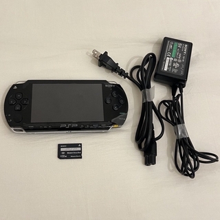 プレイステーションポータブル(PlayStation Portable)のPSP 1000 本体+付属品　black(携帯用ゲーム機本体)