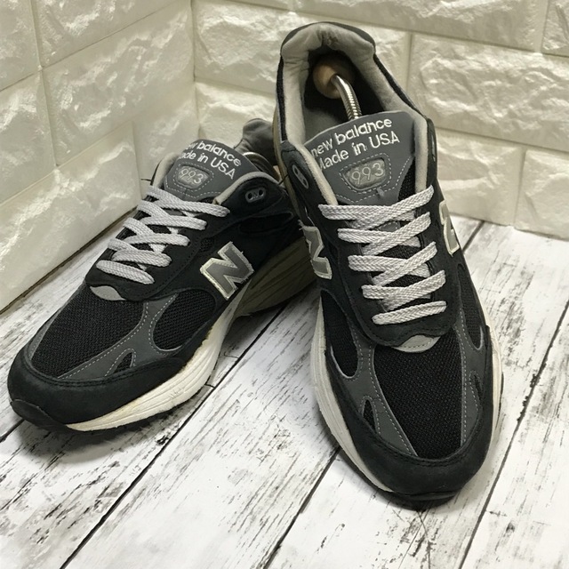 送料無料お手入れ要らず NEW BALANCE MR993BK MADE IN USA 27.5cm