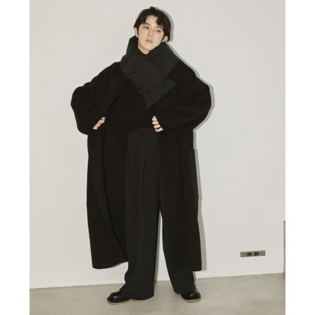 todayful wool over coat black 36ジャケット/アウター