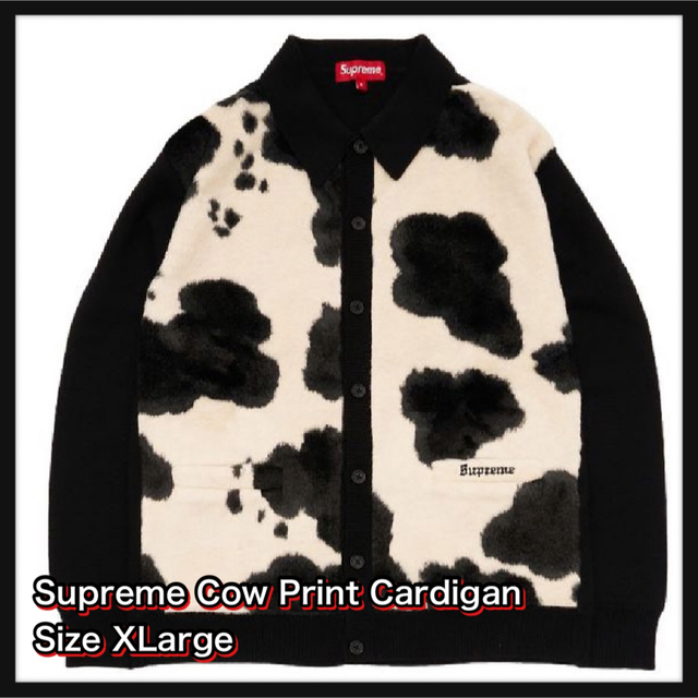 トップス【XL】Supreme Cow Print Cardigan