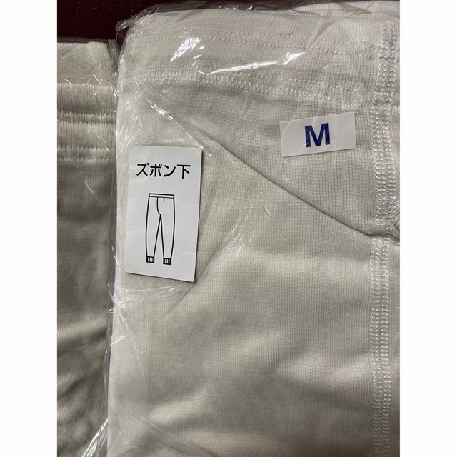 新品ロイヤルレインボーフォトン鉱物繊維トルマリン冷え症男性肌着長ズボン下2枚M メンズのアンダーウェア(その他)の商品写真