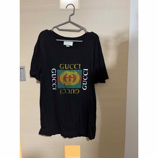 Gucci - GUCCI ロゴTシャツ ブラック
