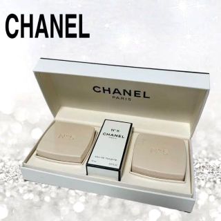 シャネル(CHANEL)の【未使用】CHANELシャネル No5 サヴォン　オードゥトワレ セット 石鹸(ボディソープ/石鹸)