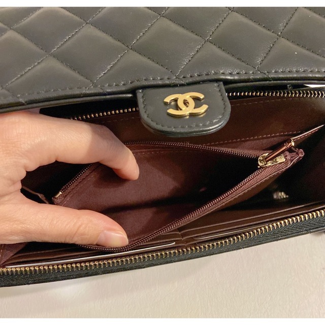 ★美品★ CHANEL フラップ フォンポーチ付き チェーンウォレット 6