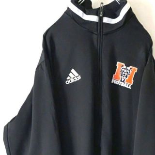 アディダス(adidas)のアディダス NFLベアーズ ジップジャケットブラック 黒色 XL 古着(ブルゾン)