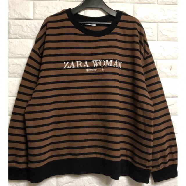 ZARA(ザラ)のmamaru様専用  ZARA刺繍裏起毛トレーナー ●USED 美品● レディースのトップス(トレーナー/スウェット)の商品写真