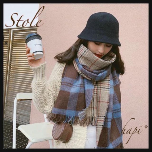 SALE/91%OFF】 その日の気分で リバーシブル チェックコーデ ブルー