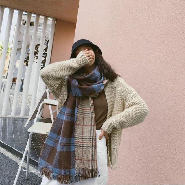 SALE/91%OFF】 その日の気分で リバーシブル チェックコーデ ブルー