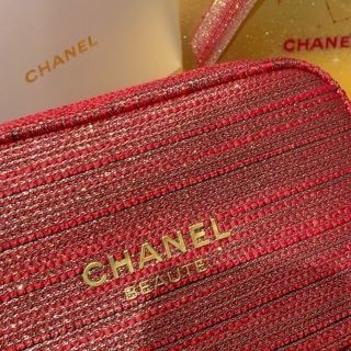 シャネル CHANEL ホリデー クリスマス限定 ノベルティ ポーチ