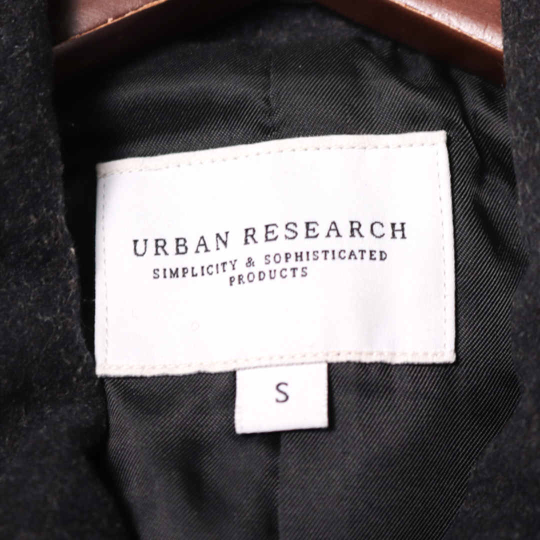 URBAN RESEARCH(アーバンリサーチ)のアーバンリサーチ ジャケット 無地 ボタン コート アウター ウール/カシミヤ混 メンズ Sサイズ グレー URBAN RESEARCH メンズのジャケット/アウター(その他)の商品写真