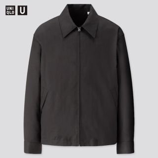 ユニクロ(UNIQLO)のユニクロU  ドリズラージャケット　ブラック　黒(ブルゾン)