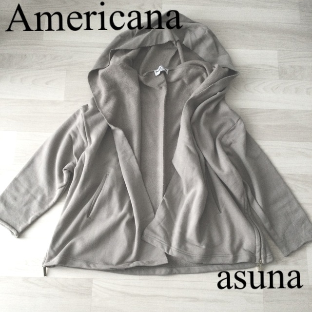 売約◉Americana サイドジップ　ショートローブパーカー