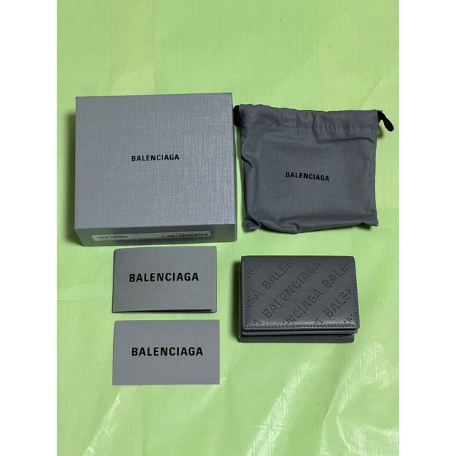 希少カラー BALENCIAGA バレンシアガ 三つ折財布 ミニウォレット