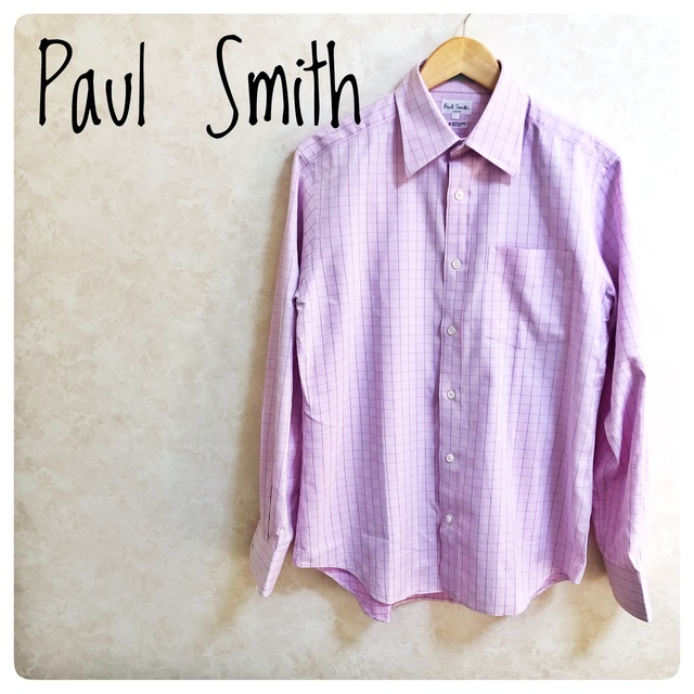 Paul Smith(ポールスミス)の美品！Paul Smith ポールスミス　ドレスシャツ　ピンクシャツ　ワイシャツ メンズのトップス(シャツ)の商品写真