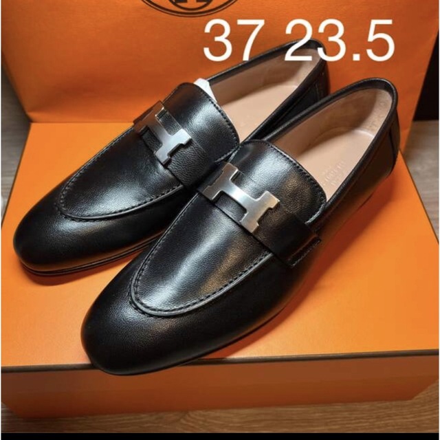 お買得!】 Hermes - 23.5 【新品未使用】エルメス モカシンパリ 黒