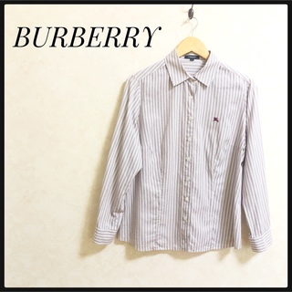 バーバリー(BURBERRY)のBURBERRY LONDON バーバリー　ストライプ　ドレスシャツ　46(シャツ)