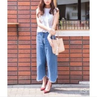 ザラ(ZARA)のZARA ワイドデニムパンツ(デニム/ジーンズ)