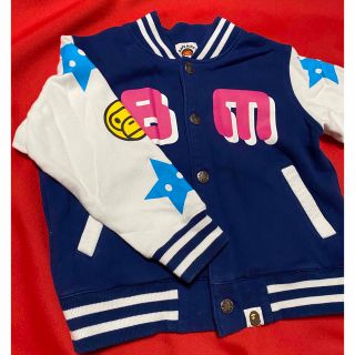 アベイシングエイプ(A BATHING APE)の正規品【BAPE KIDS】バーシティジャケット 110cm 男女兼用(ジャケット/上着)