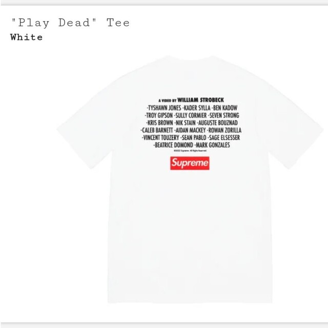 Supreme(シュプリーム)の専用　Supreme Play Dead Tee メンズのトップス(Tシャツ/カットソー(半袖/袖なし))の商品写真