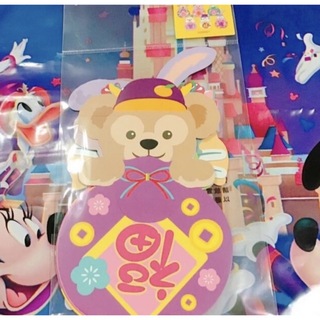 ディズニー(Disney)の今だけ限定価格✨香港ディズニー❤️ダッフィーフレンズポチ袋🧸✖️2セット(キャラクターグッズ)