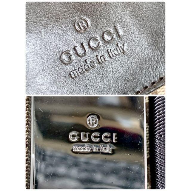 Gucci - 【美品】GUCCI ボディバッグ ウエストポーチ GGキャンバス