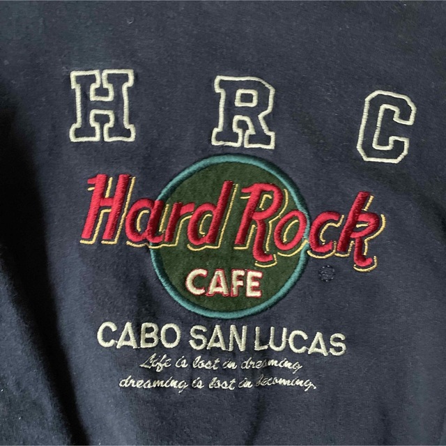 Hard Rock CAFE(ハードロックカフェ)のHard Rock CAFE スウェット 刺繍 裏起毛 メキシコ製 レディースのトップス(トレーナー/スウェット)の商品写真
