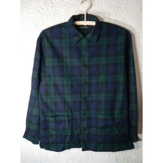 ユナイテッドアローズグリーンレーベルリラクシング(UNITED ARROWS green label relaxing)のo5670　ユナイテッド　アローズ　チェック　ウール　100　シャツ　ジャケット(シャツ)