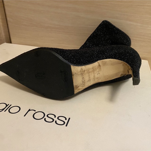 Sergio Rossiセルジオロッシ ソックスブーツ ラメ 34サイズ - ブーツ