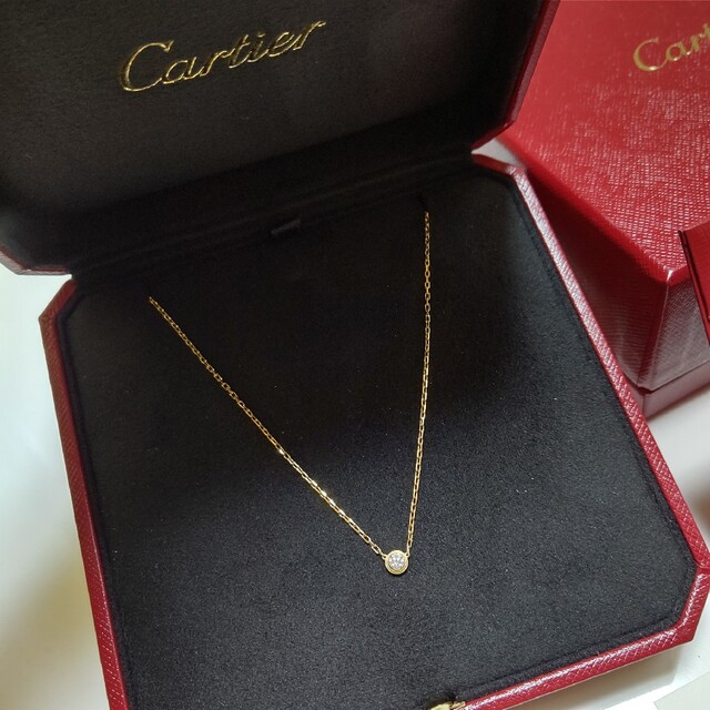 Cartier(カルティエ)のCartier ダムールネックレス 正規品 カルティエ ダイヤモンド ゴールド レディースのアクセサリー(ネックレス)の商品写真