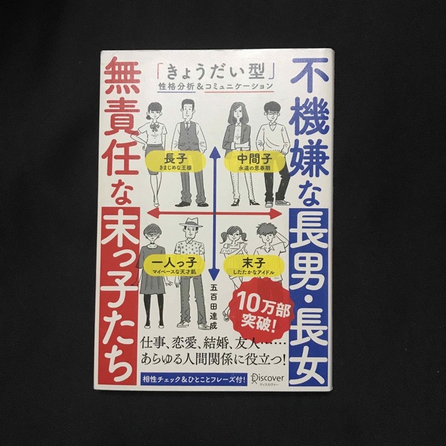 不機嫌な長男・長女無責任な末っ子たち 「きょうだい型」性格分析＆コミュニケ－ショ エンタメ/ホビーの本(ビジネス/経済)の商品写真