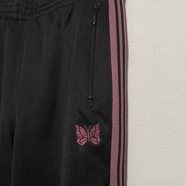 新品 needles トラックパンツ 22aw ブラック ピンク 正規代理店 35