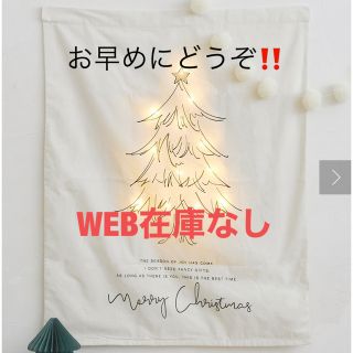 スリーコインズ(3COINS)の3coins 🎄🤶光るタペストリー(その他)