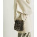 【BROWN】CARUS AURA FUR BAG