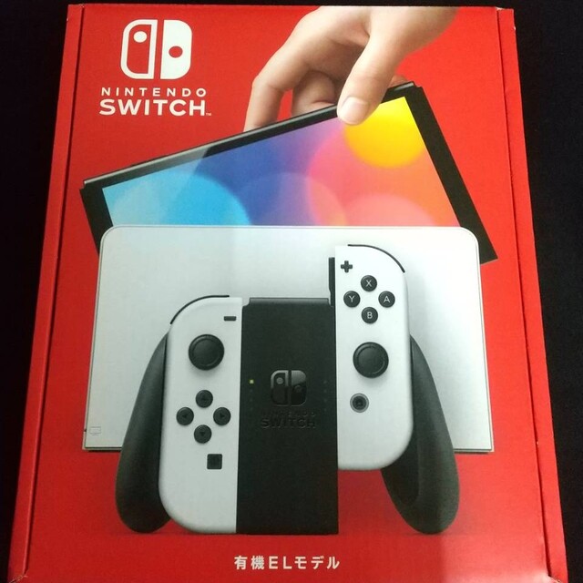 Nintendo Switch(ニンテンドースイッチ)の【新品】Nintendo Switch 本体 有機ELモデル ホワイト エンタメ/ホビーのゲームソフト/ゲーム機本体(家庭用ゲーム機本体)の商品写真