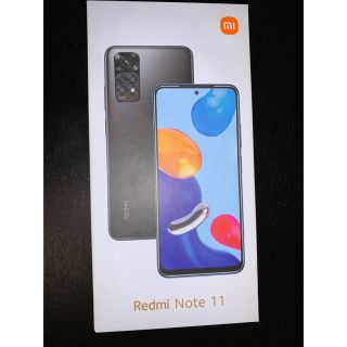 アンドロイド(ANDROID)のXiaomi Redmi Note 11 グラファイトグレー スターブルー 2台(スマートフォン本体)