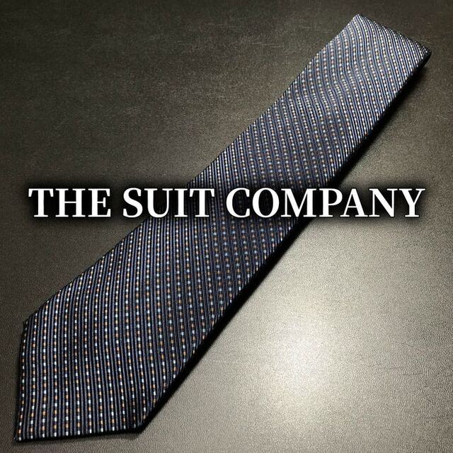 セール商品 ネクタイ スーツカンパニー SUIT COMPANY エンジ×シルバー ストライプネクタイ