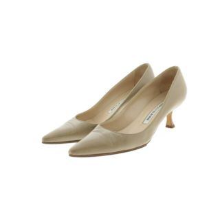 マノロブラニク(MANOLO BLAHNIK)のMANOLO BLAHNIK パンプス 36(22.5cm位) ベージュ 【古着】【中古】(ハイヒール/パンプス)