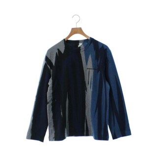 SUNSEA - SUNSEA Tシャツ・カットソー -(XL位) 紺x青xグレー等(総柄) 【古着】【中古】