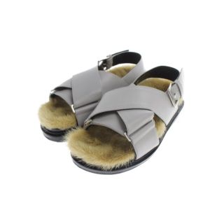 マルニ(Marni)のMARNI マルニ サンダル 36(22.5cm位) グレー 【古着】【中古】(サンダル)