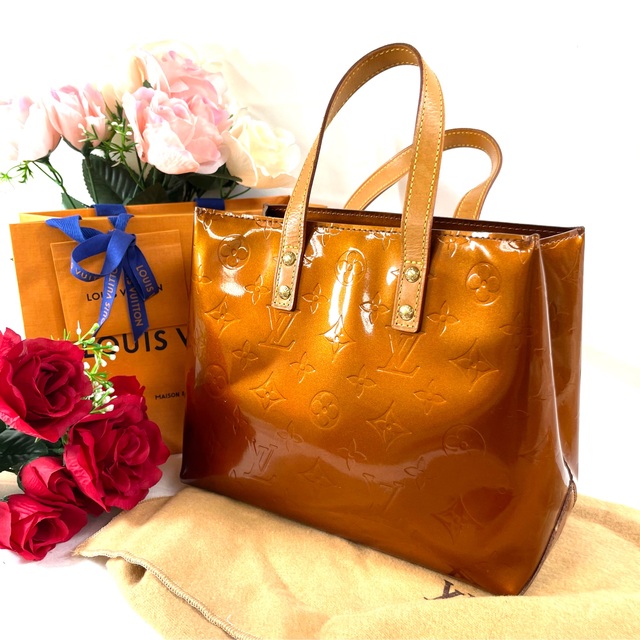ハンドバッグ LouisVuitton ルイヴィトン リード PM トートバッグ ヴェルニ