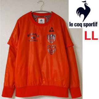 ルコックスポルティフ(le coq sportif)のルコック LL オレンジ 朱色 長袖 ブルゾン ウインドブレーカー ゴルフウェア(ウエア)