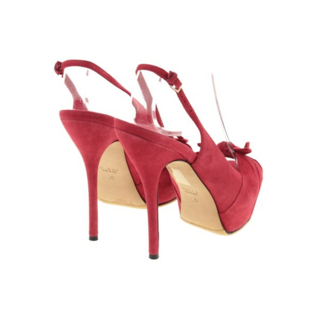 GUCCI グッチ パンプス 35(21.5cm位) 赤系 【古着】 GUCCI グッチ パンプス 35(21.5cm位) 赤系 【古着】
