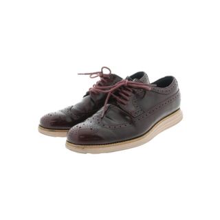 コールハーン(Cole Haan)のCOLE HAAN ビジネス・ドレスシューズ 9(27cm位) 赤紫 【古着】【中古】(ドレス/ビジネス)